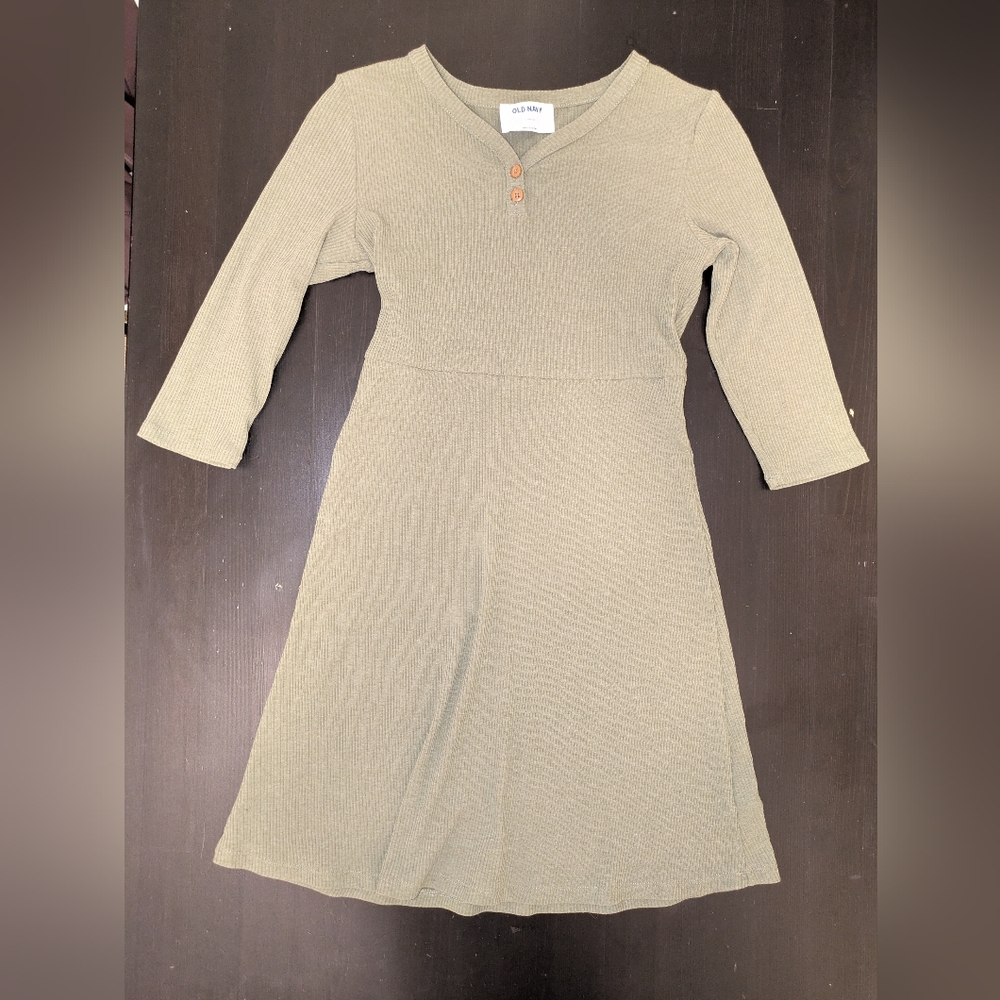 Girl's L (10-12) Green Dress